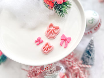 Christmas Ribbon Bow Polymer Clay Cutter